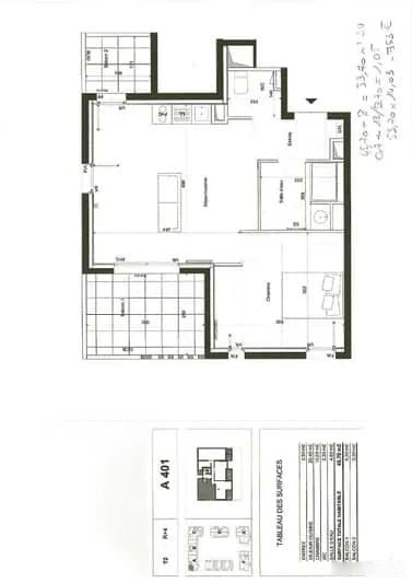 property Appartement 2 pièces 46 m²